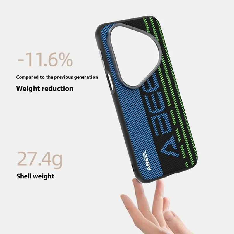 ABEEL For Huawei Pura 80 Pro+  /  80 Pro Case Compatible with MagSafe Printed PC TPU Aluminum Alloy Leather Phone Cover - Outstanding No. 1