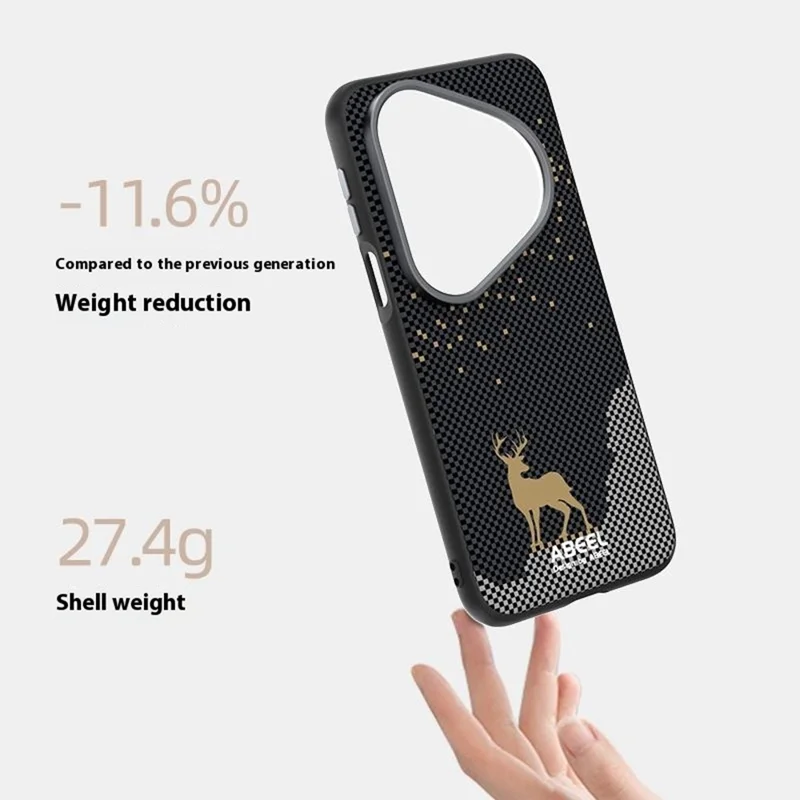 ABEEL Para Huawei Pura 80 Pro+ / 80 Pro Capa Compatível com MagSafe Ultra Fina de PC e TPU para Celular - Cervo