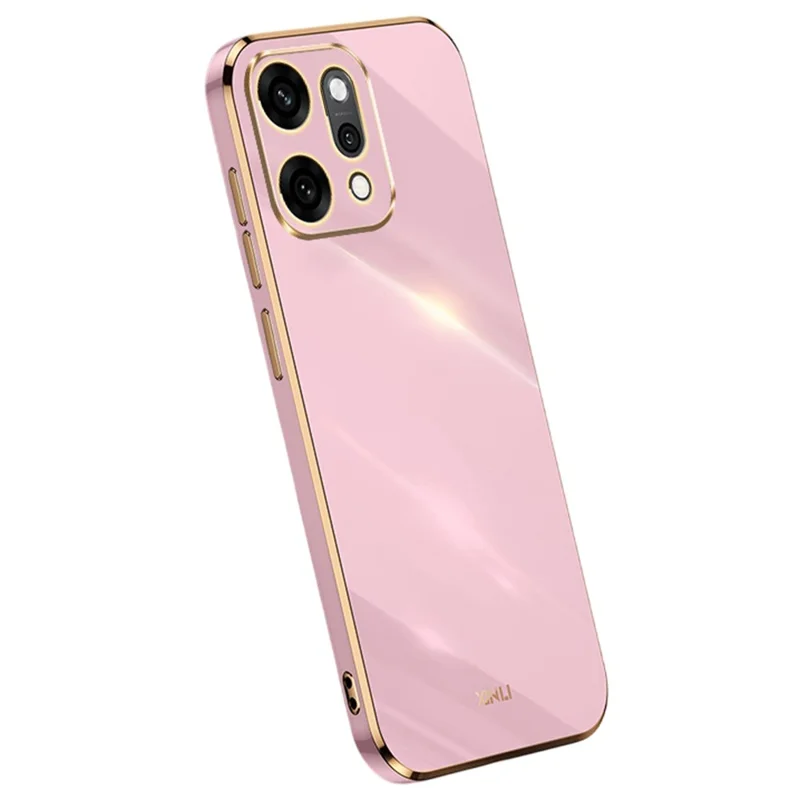Capa XINLI para Oppo Reno14 Pro 5G (Global) em TPU com Moldura Eletrolítica - Roxa