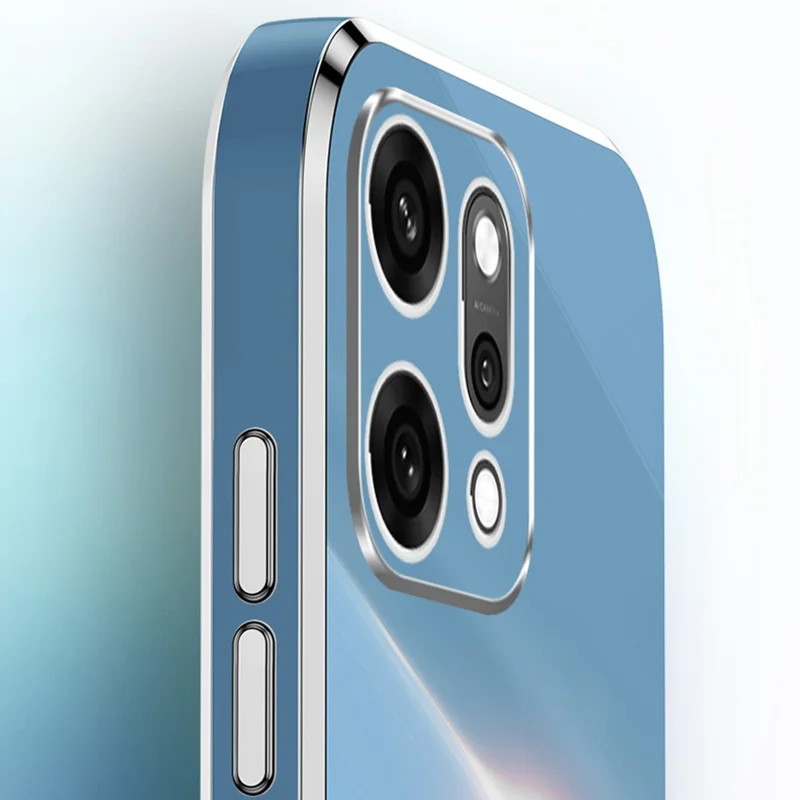 Capa XINLI para Oppo Reno14 Pro 5G (Global) em TPU com Moldura Eletrolítica - Roxa