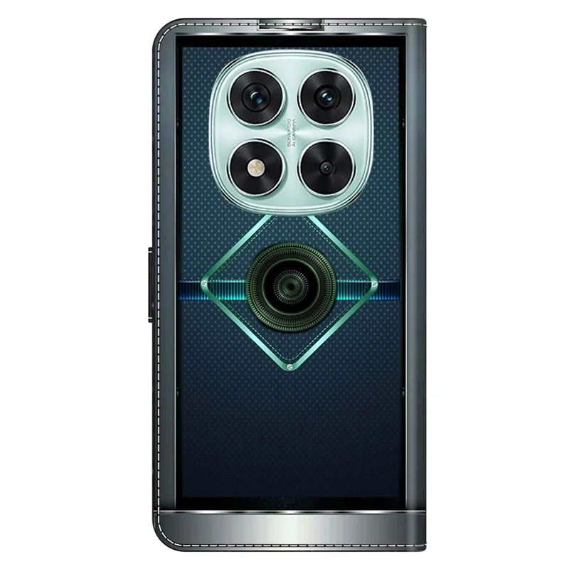 Pour Xiaomi Redmi Note 14 Pro 4G Étui Portefeuille Support Motif Imprimé Cuir PU Housse de Téléphone Rabattable - Futur Fantastique