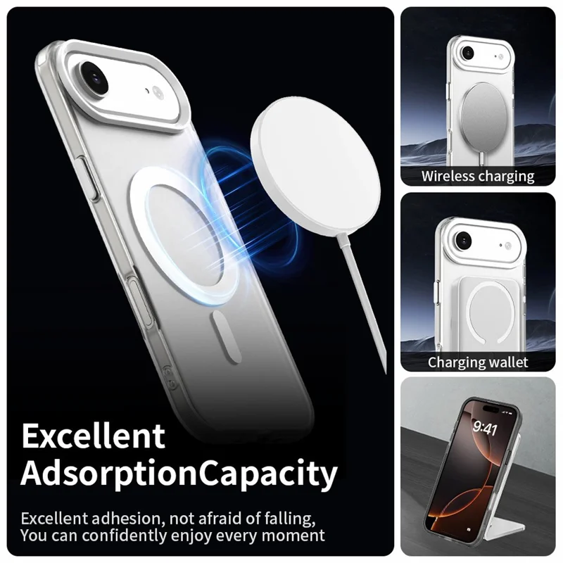 Cover per iPhone 17 Air Compatibile con MagSafe Antiurto Ibrido Posteriore - Bianco