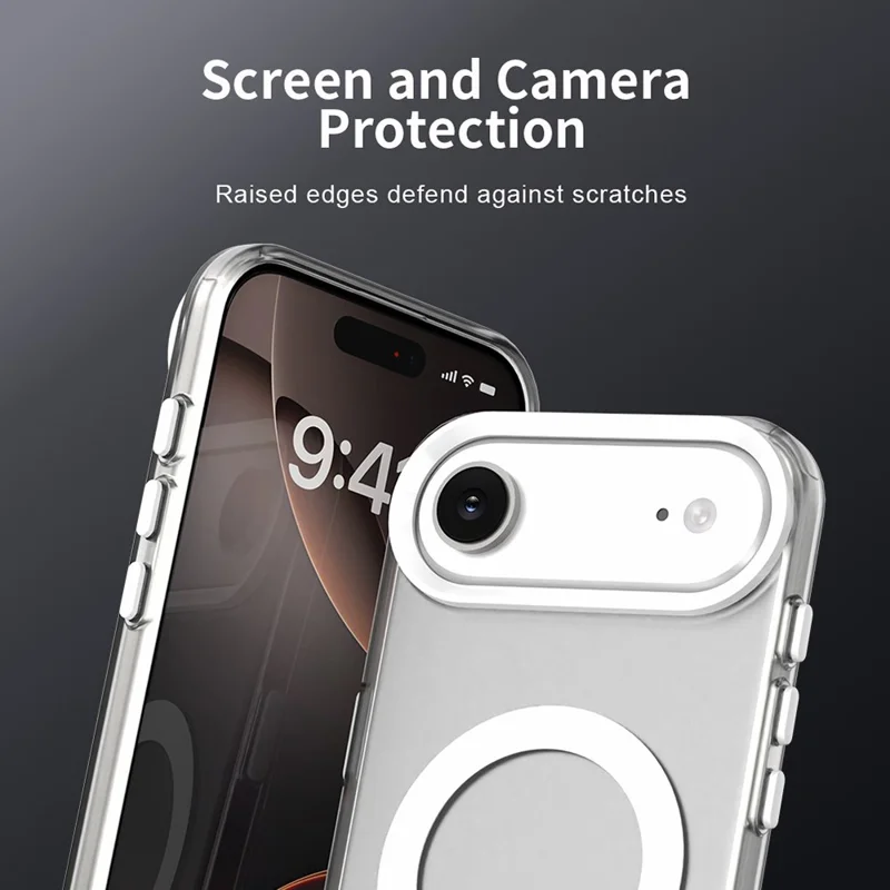 Cover per iPhone 17 Air Compatibile con MagSafe Antiurto Ibrido Posteriore - Bianco