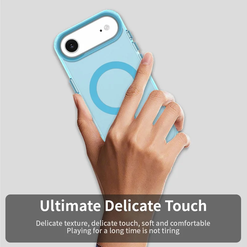 For iPhone Air Case Compatible with MagSafe Anti Drop Hybrid Phone Back Cover - Blue