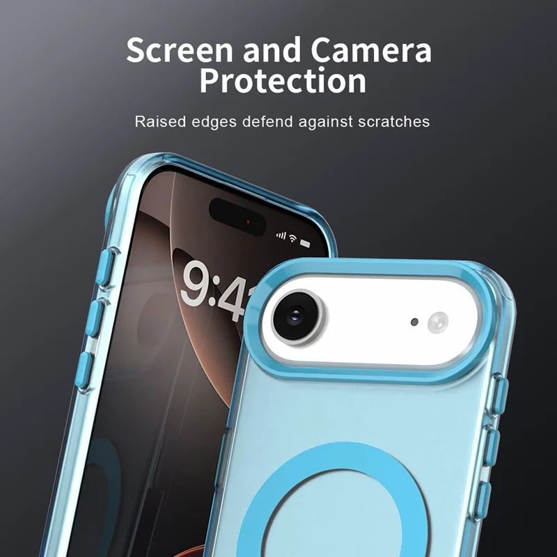 For iPhone Air Case Compatible with MagSafe Anti Drop Hybrid Phone Back Cover - Blue