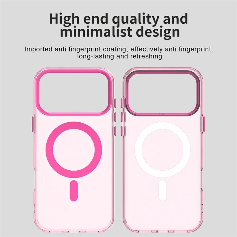 For iPhone 17 Pro Max Case Compatible with MagSafe Anti Drop Hybrid Phone Back Cover - Red