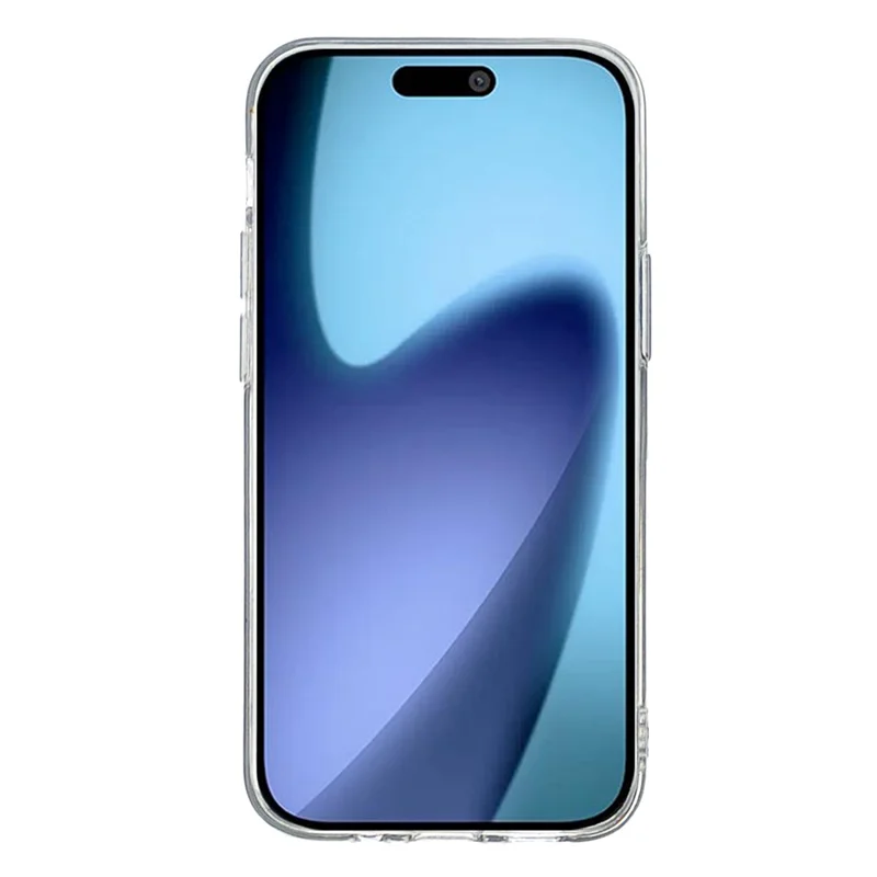 Für iPhone 17 Lufthülle Marmorstruktur bemalte TPU Handyhülle - Pink / Blau