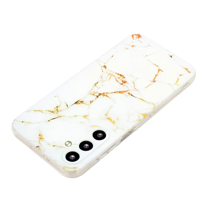 Für Samsung Galaxy A17 Hülle Marmormuster Bedruckte TPU Handyrückseite - Weiß