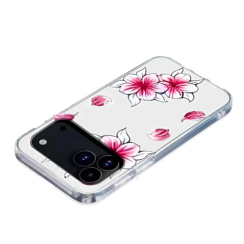 iPhone 17 Pro Max Hülle Weiches TPU Handyhülle mit Muster - Kirschblüte