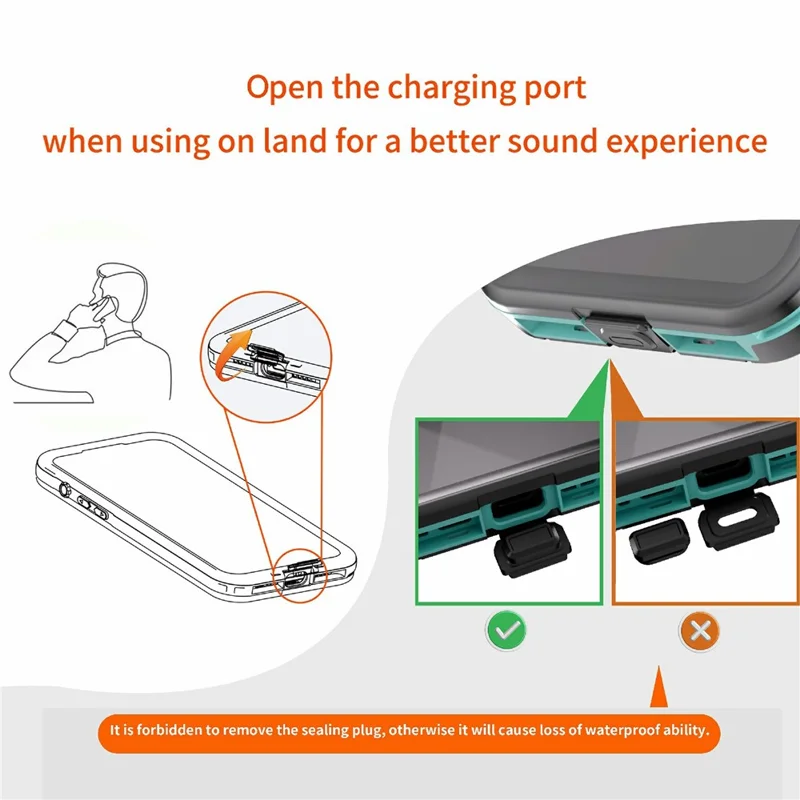 SHELLBOX Dot+ Series For iPhone Air Phone Case Compatible with MagSafe Clear Back IP68 Waterproof Cover - Blue