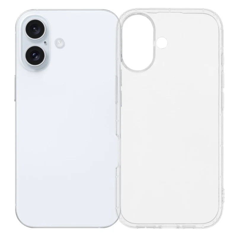 For iPhone 17 Case Transparent TPU Phone Back Cover Airbag Protection