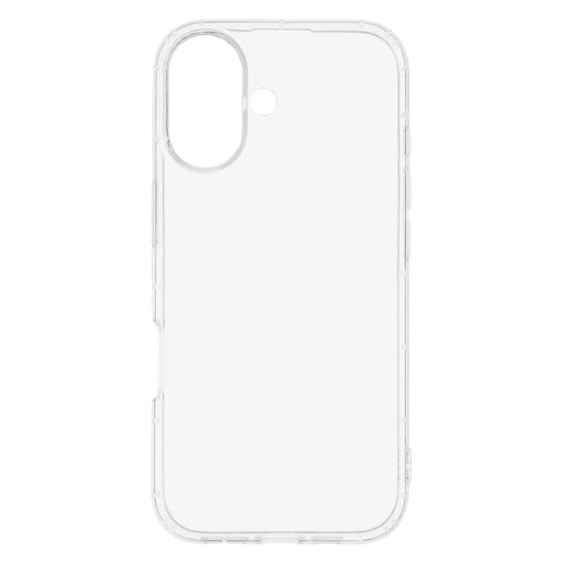 For iPhone 17 Case Transparent TPU Phone Back Cover Airbag Protection