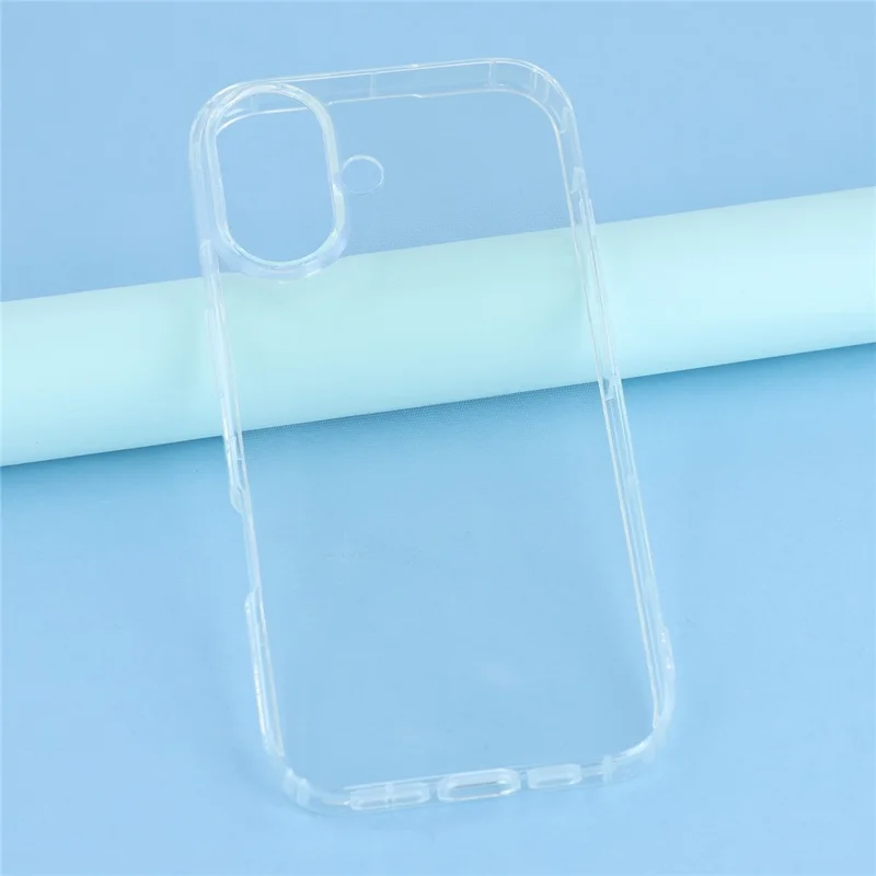 For iPhone 17 Case Transparent TPU Phone Back Cover Airbag Protection