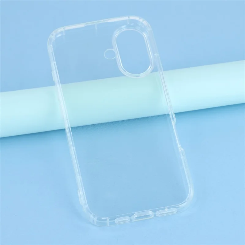 For iPhone 17 Case Transparent TPU Phone Back Cover Airbag Protection