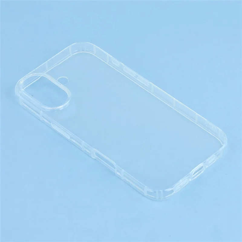 For iPhone 17 Case Transparent TPU Phone Back Cover Airbag Protection