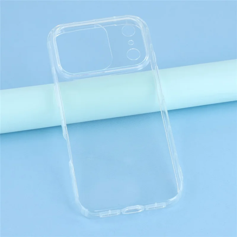 For iPhone 17 Pro Case Transparent TPU Phone Back Cover Airbag Protection