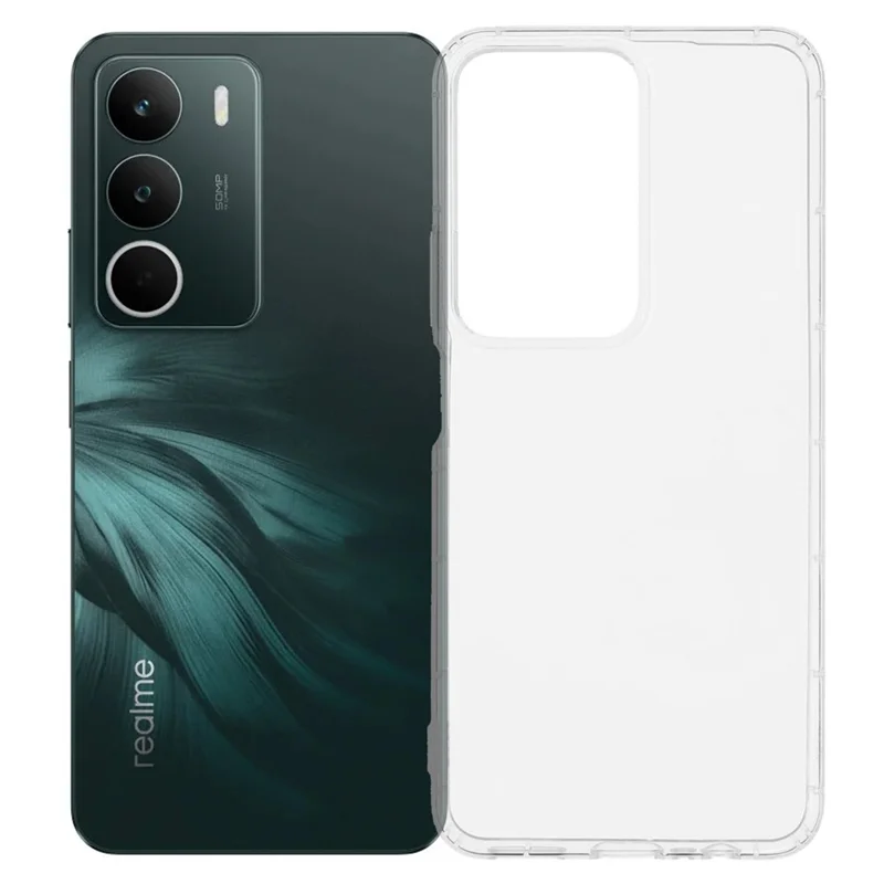 For Realme C71 4G Case Transparent TPU Phone Back Cover Airbag Protection