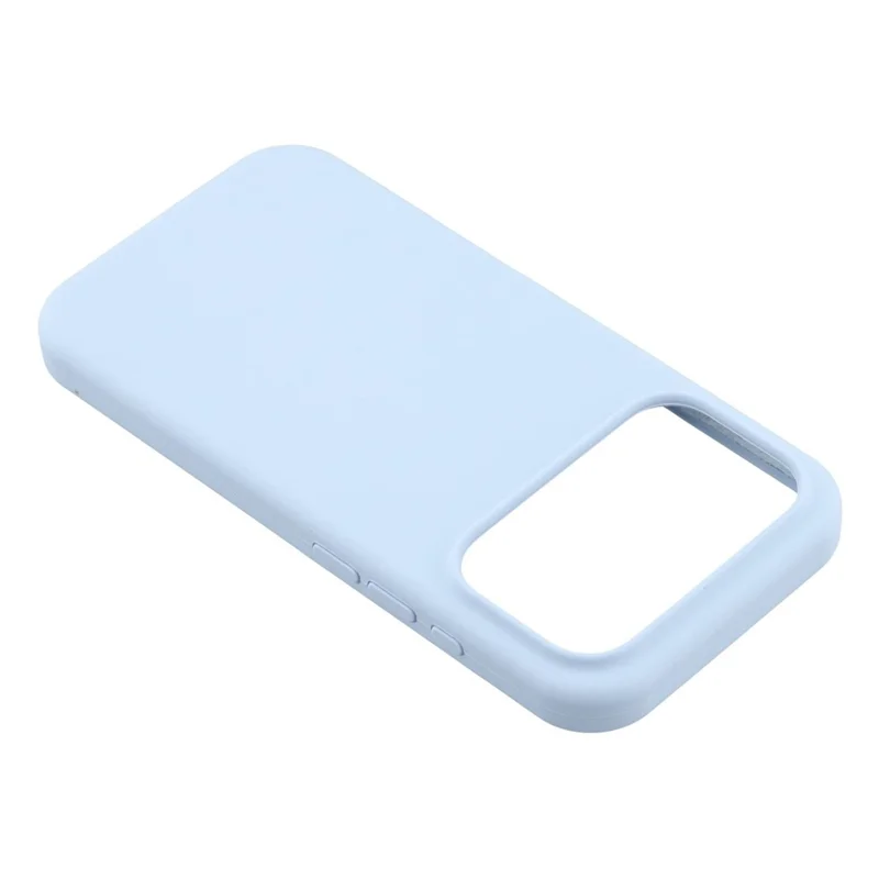 For iPhone 17 Pro Max Case Solid Silicone Shockproof Phone Back Cover - Baby Blue