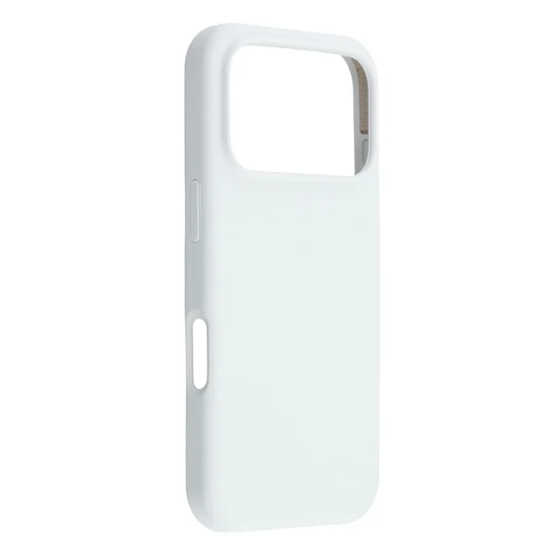 For iPhone 17 Pro Max Case Solid Silicone Shockproof Phone Back Cover - White