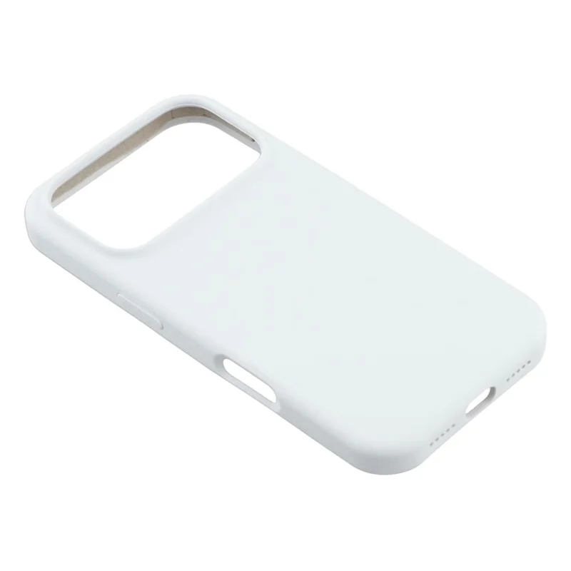 For iPhone 17 Pro Max Case Solid Silicone Shockproof Phone Back Cover - White