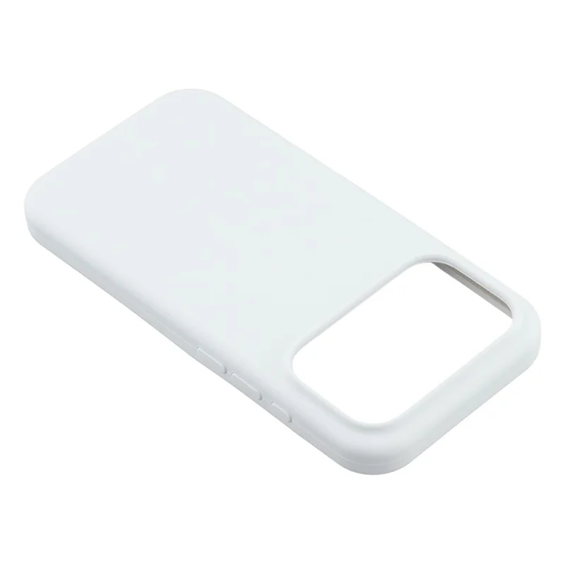 For iPhone 17 Pro Max Case Solid Silicone Shockproof Phone Back Cover - White
