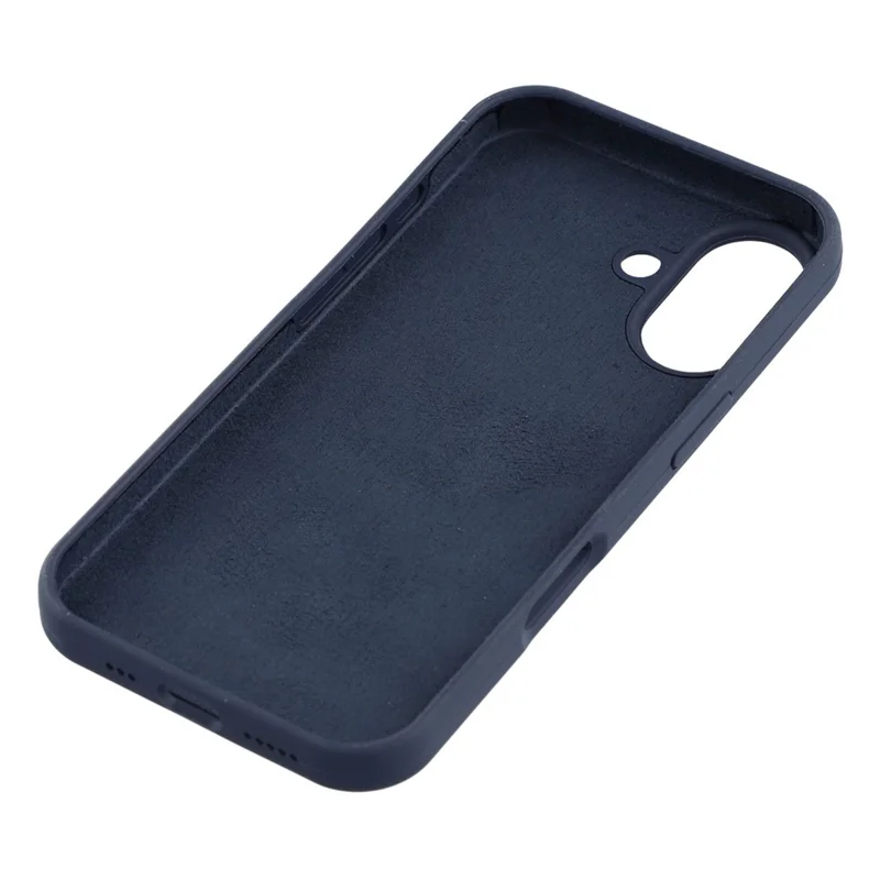 Coque pour iPhone 17 en silicone solide antichoc - Bleu foncé