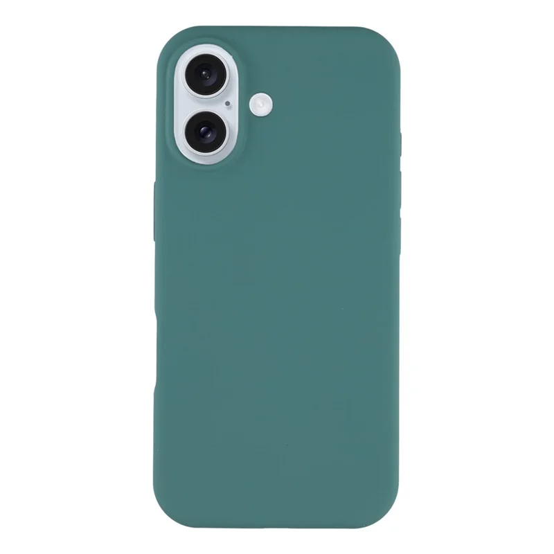 Funda para iPhone 17 Silicona sólida a prueba de golpes Cubierta trasera del teléfono - Verde negruzco