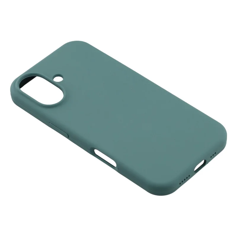 Funda para iPhone 17 Silicona sólida a prueba de golpes Cubierta trasera del teléfono - Verde negruzco