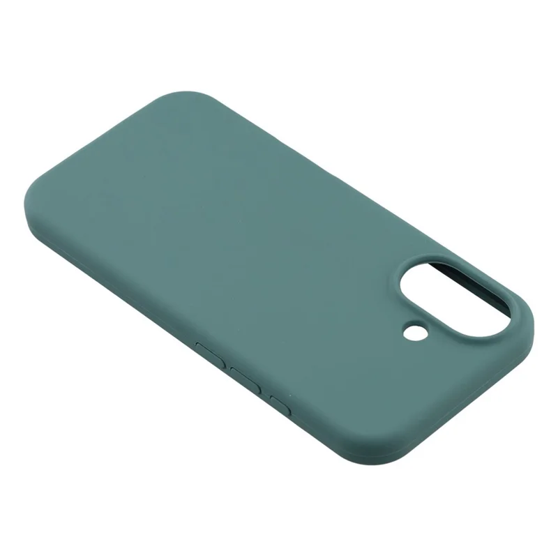 Funda para iPhone 17 Silicona sólida a prueba de golpes Cubierta trasera del teléfono - Verde negruzco