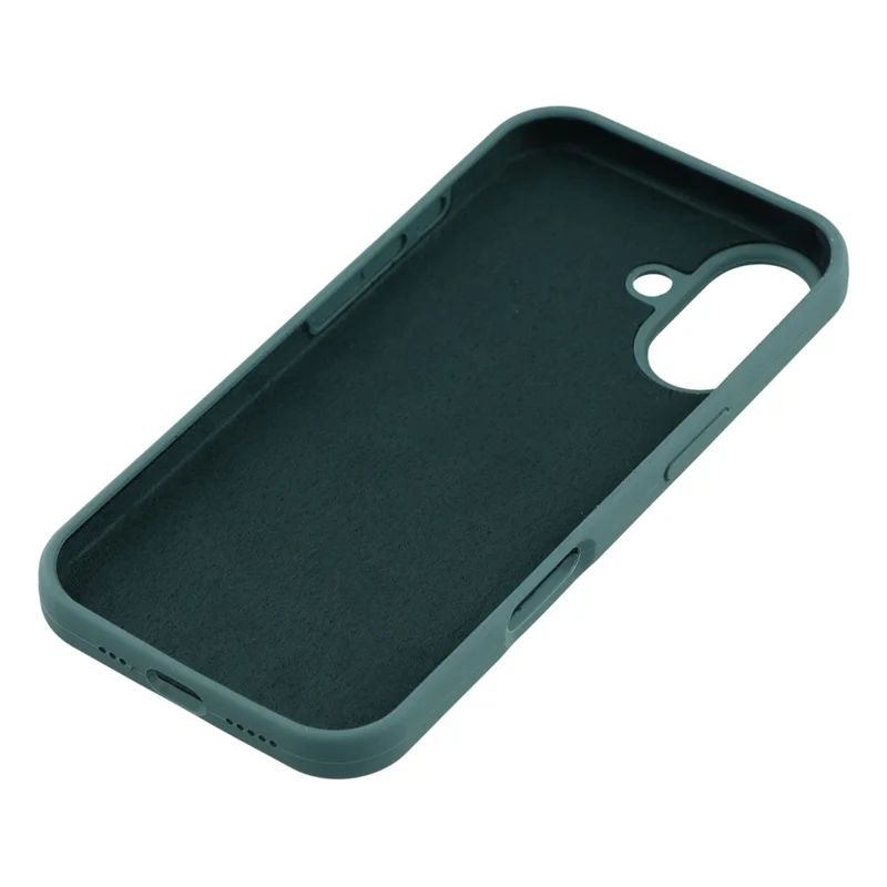 Funda para iPhone 17 Silicona sólida a prueba de golpes Cubierta trasera del teléfono - Verde negruzco