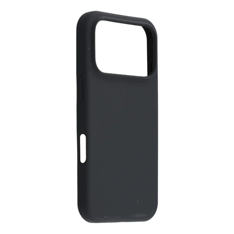 For iPhone 17 Pro Case Solid Silicone Shockproof Phone Back Cover - Black