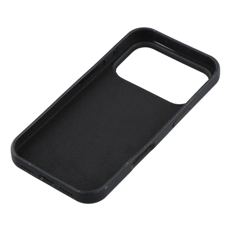 For iPhone 17 Pro Case Solid Silicone Shockproof Phone Back Cover - Black