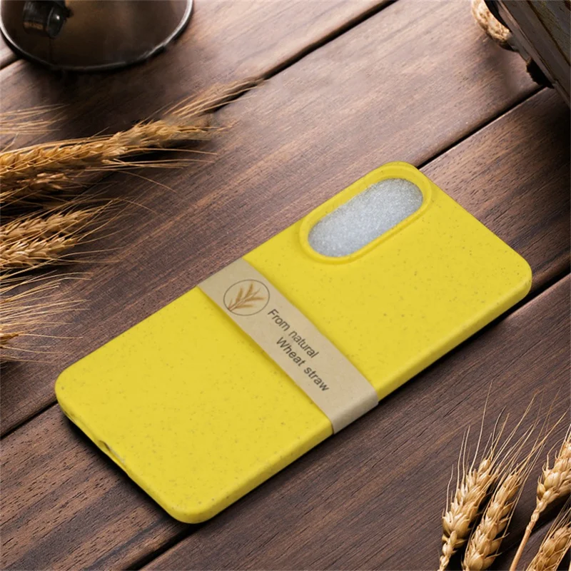 Bulk Purchasing For Samsung Galaxy S25 Edge Case Biodegradable Wheat Straw + TPU Eco-Friendly Phone Cover - Yellow