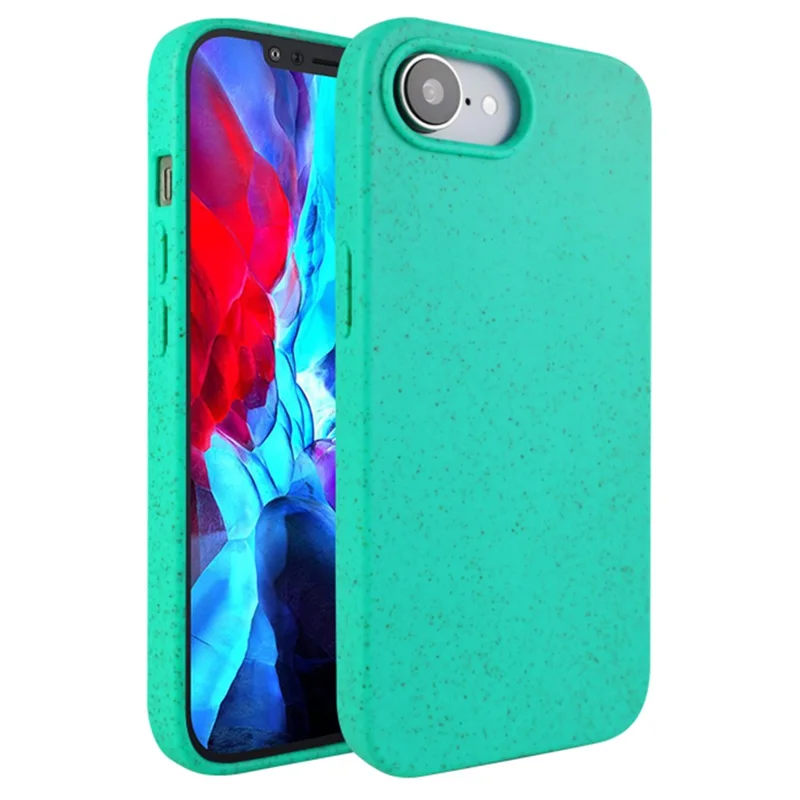 Bulk Purchasing For iPhone 16e Case Biodegradable Wheat Straw + TPU Eco-Friendly Phone Cover - Mint Green