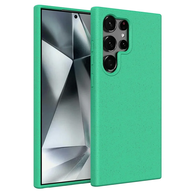 Bulk Purchasing For Samsung Galaxy S24 Ultra Case Biodegradable Wheat Straw + TPU Eco-Friendly Phone Cover - Mint Green
