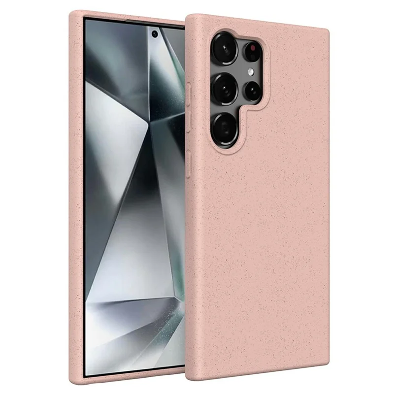 Achat en gros pour Coque Samsung Galaxy S24 Ultra en Paille de Blé Biodégradable + TPU Housse de Téléphone Écologique - Rose