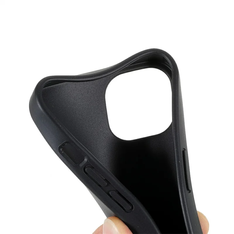 Bulk Purchasing For iPhone 15 Case Biodegradable Wheat Straw + TPU Eco-Friendly Phone Cover - Black
