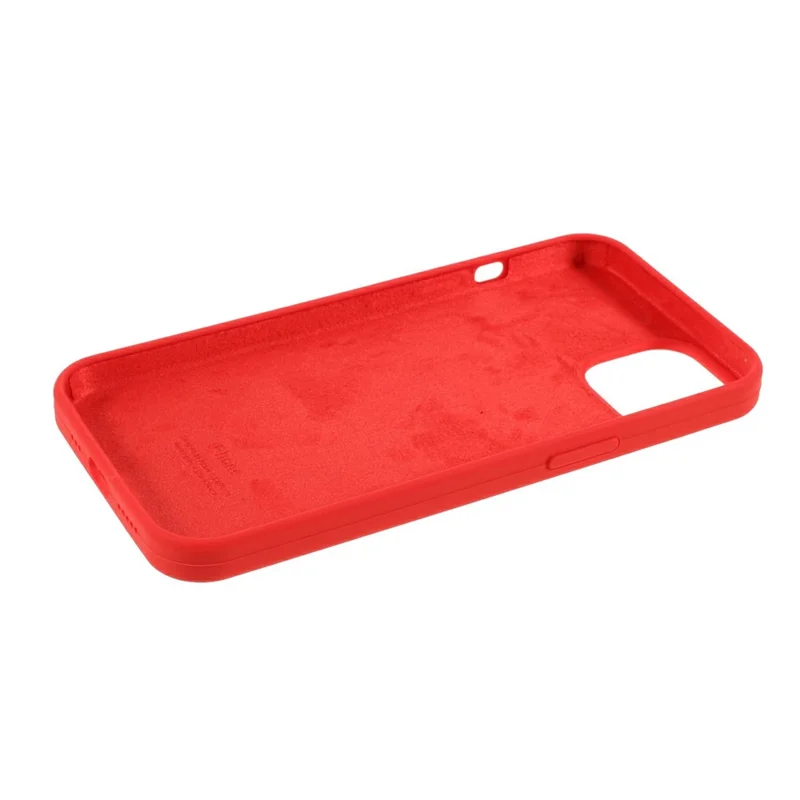 For iPhone 15 Case Solid Silicone Shockproof Phone Back Cover - Red