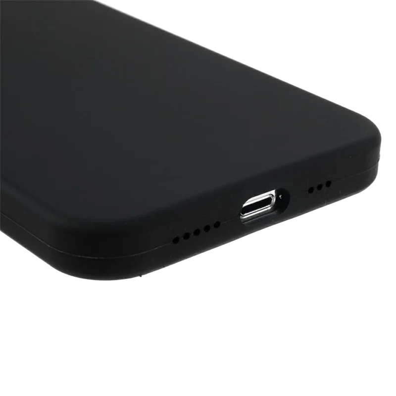 For iPhone 15 Pro Max Case Solid Silicone Shockproof Phone Back Cover - Black