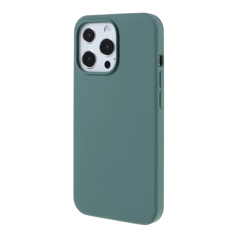 Чехол для iPhone 15 Pro Max Прочный Силиконовый Противоударный Задний Корпус - Темно-зеленый