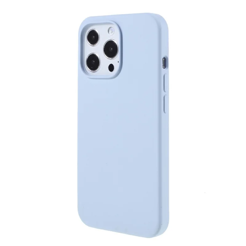 For iPhone 15 Pro Max Case Solid Silicone Shockproof Phone Back Cover - Baby Blue