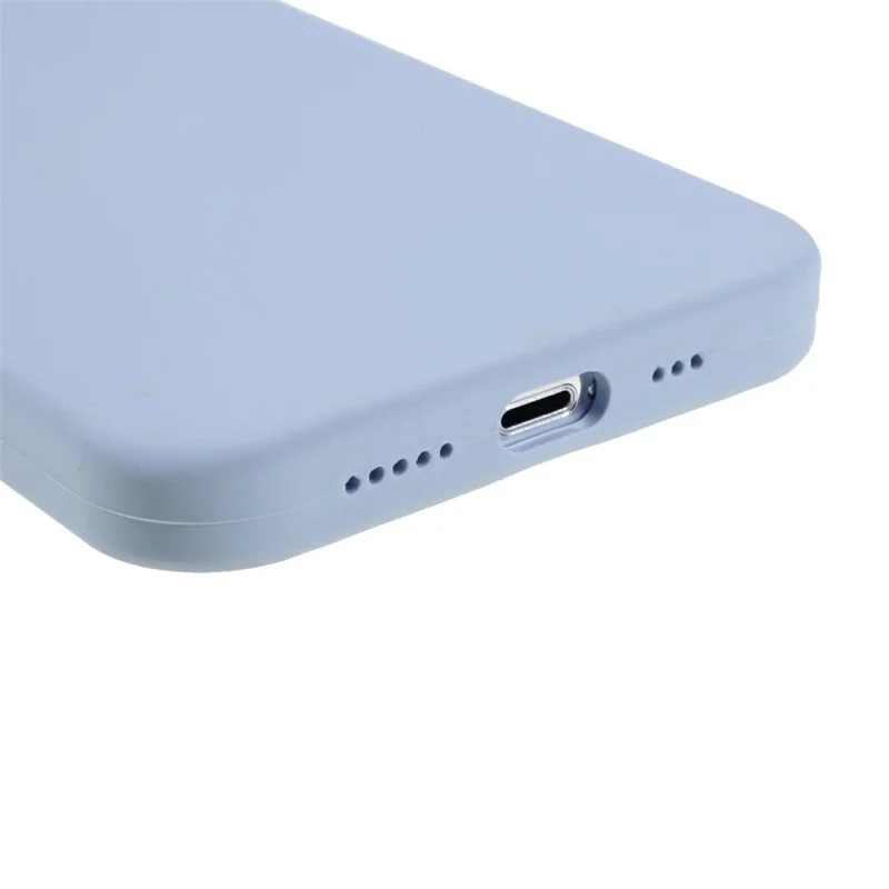 For iPhone 15 Pro Max Case Solid Silicone Shockproof Phone Back Cover - Baby Blue