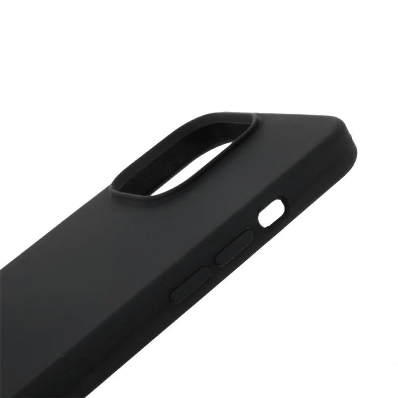 Für iPhone 14 Pro Hülle Robustes Silikon Stoßfeste Handyrückseite - Schwarz