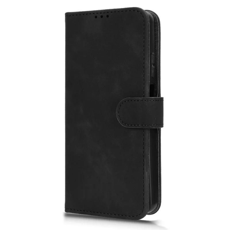 Per Motorola Moto G56 5G Custodia in pelle Sensazione di pelle Antiurto Portafoglio Flip Cover per telefono - Nero