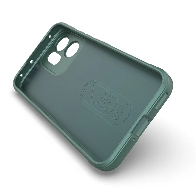For Oppo Reno 14F 5G Case Anti-Drop Soft TPU Rugged Phone Back Cover - Green