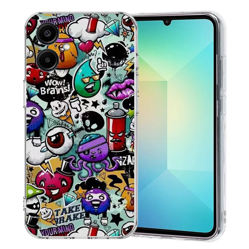 Pour Samsung Galaxy A07 Étui avec Motif Imprimé Coque de Téléphone TPU - Ordures