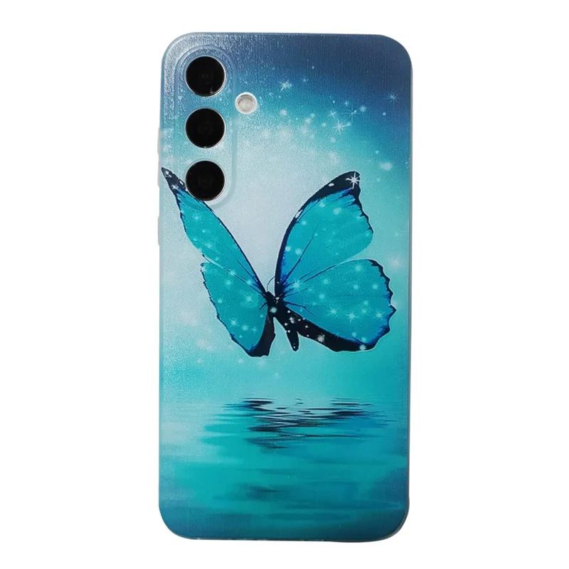 For Samsung Galaxy A17 5G / A17 4G / A26 5G Case Pattern Printing Cell Phone TPU Back Cover - Blue Butterfly