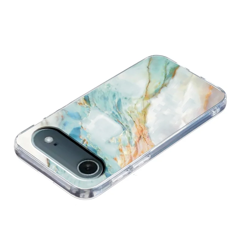 Capa de Ar para iPhone 17 com Estampa Padrão, Antichoque, de TPU Macio - Mármore de Pintura a Óleo
