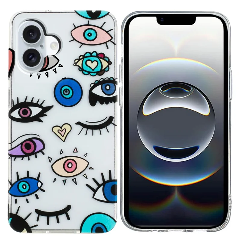For iPhone 17 Case Soft TPU Phone Back Cover Pattern Printing - Eye Monster