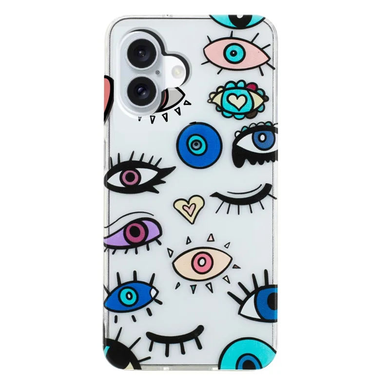 For iPhone 17 Case Soft TPU Phone Back Cover Pattern Printing - Eye Monster